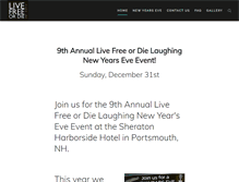 Tablet Screenshot of livefreeordielaughing.com